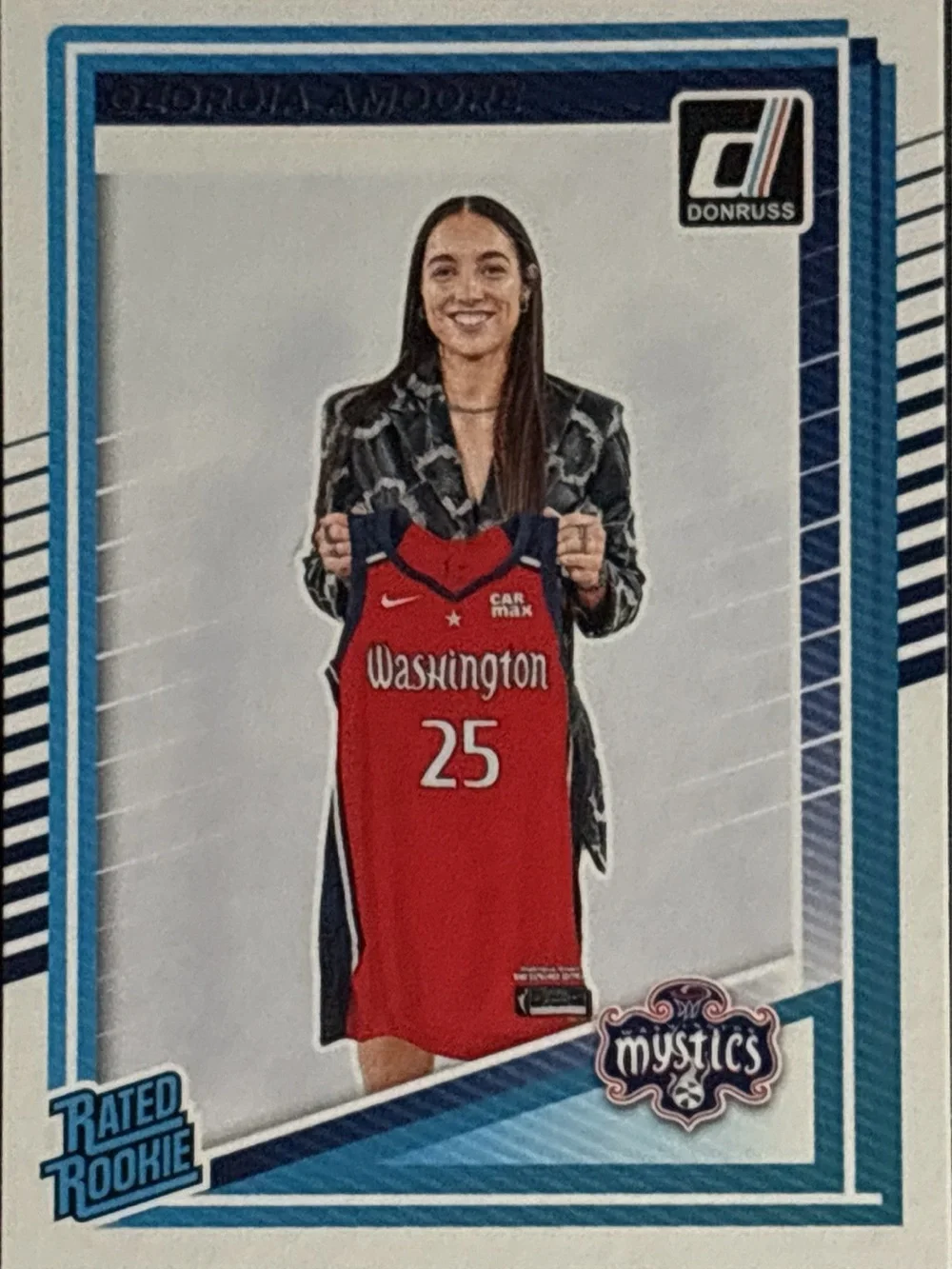 Panini Donruss Washington Mystics Georgia Amoore Rookie Trading Card